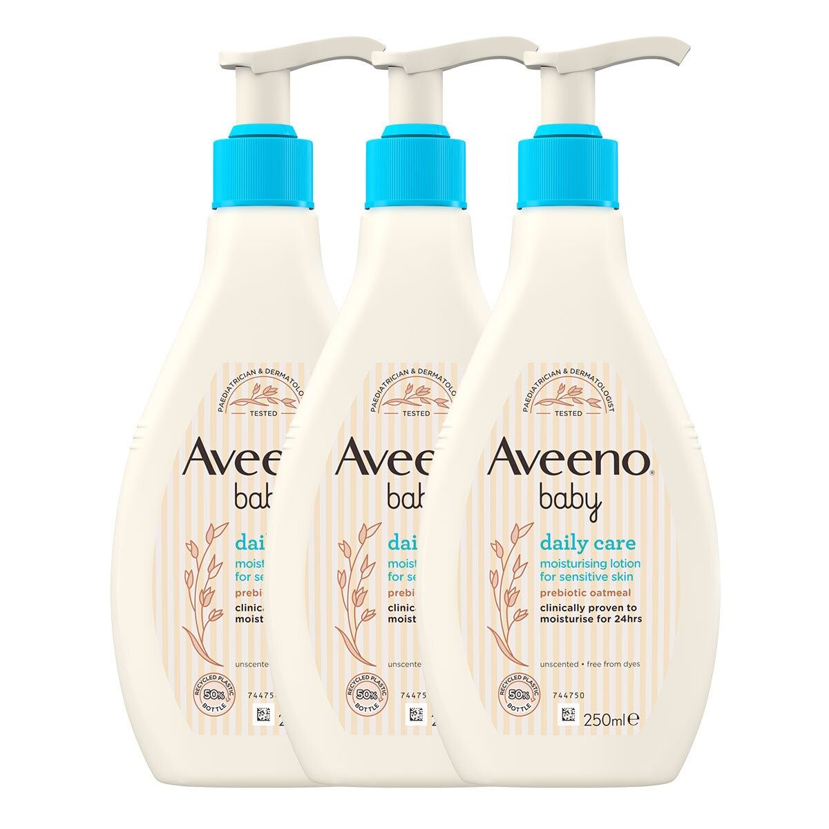 Aveeno Baby Daily Lotion, 3 x 250ml - McGrocer