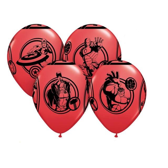 Avengers 30cm Latex Balloons 6 per pack - McGrocer