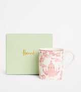 Bone China Toile Design Mug with 300ml Capacity