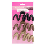 Brushworks Wave Claw Clips 3 Pack - British product