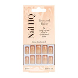 Nail HQ Square Bronzed Babe False Nails 24 Pieces