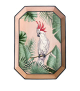 Les Ottomans Iron Cockatoo Decorative Tray 43cm x 30cm