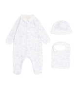 Givenchy Kids Cotton All-In-One Hat and Bib Set Baby Outfit Set 1-18 Months