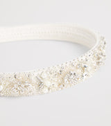 Embellished Headband for Children with Diamanté, Sequin and Metallic Bead Embellishments