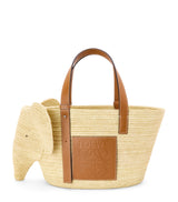 LOEWE Woven Elephant Basket Tote Bag