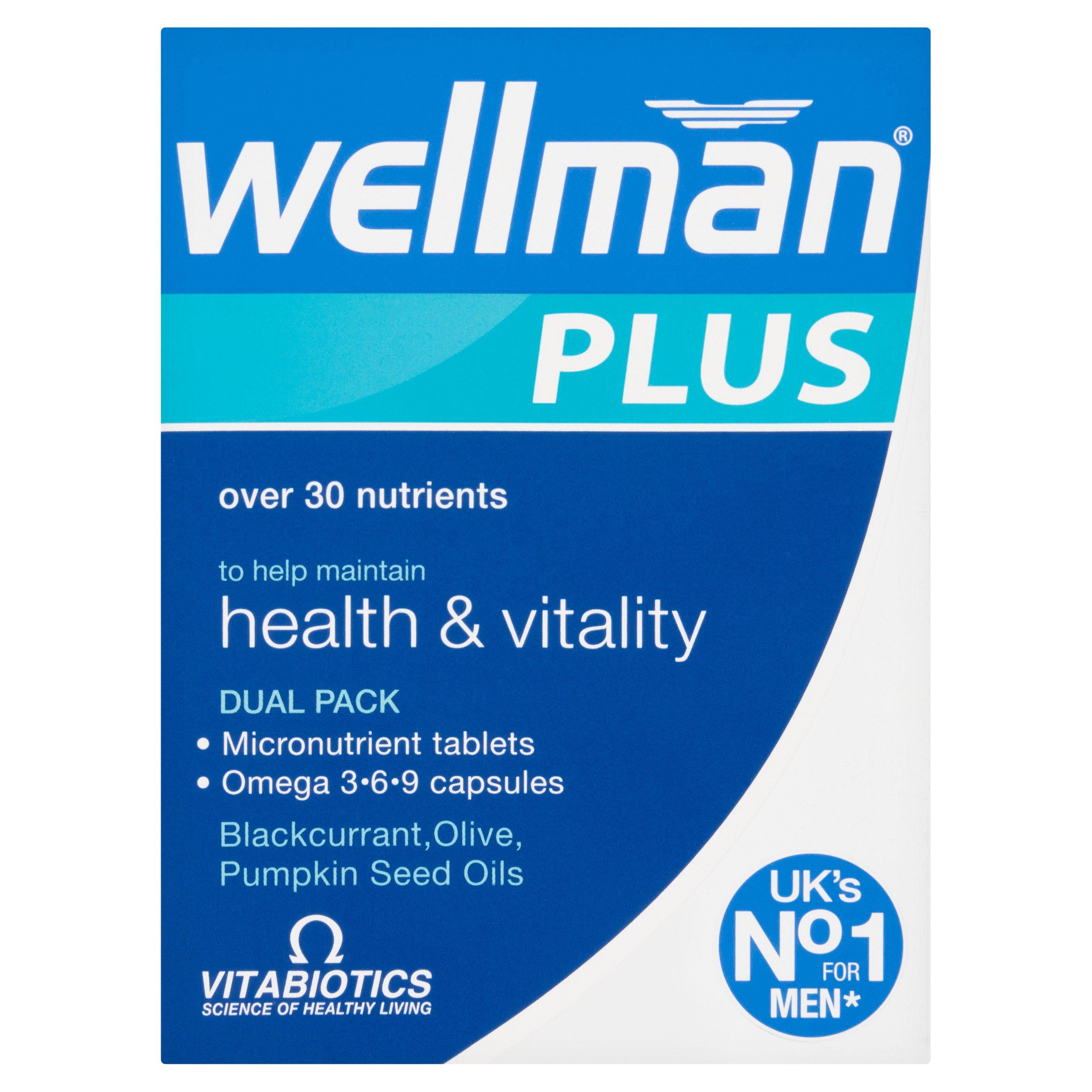 Vitabiotics Wellman Plus x56 GOODS Sainsburys