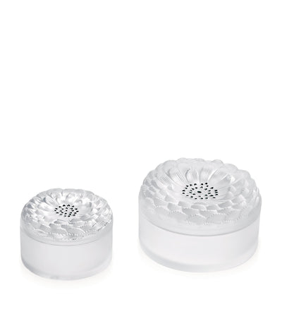 Lalique Crystal Dahlia Jewellery Box