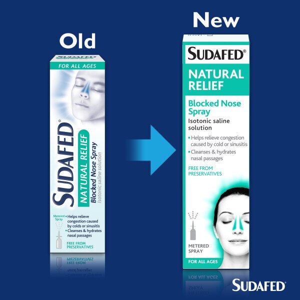 Sudafed Natural Relief Blocked Nose Spray 15Ml GOODS Superdrug