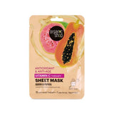 Organic Shop Vitamin C Therapy Antioxidant Sheet Mask Guava Papaya 1 pc