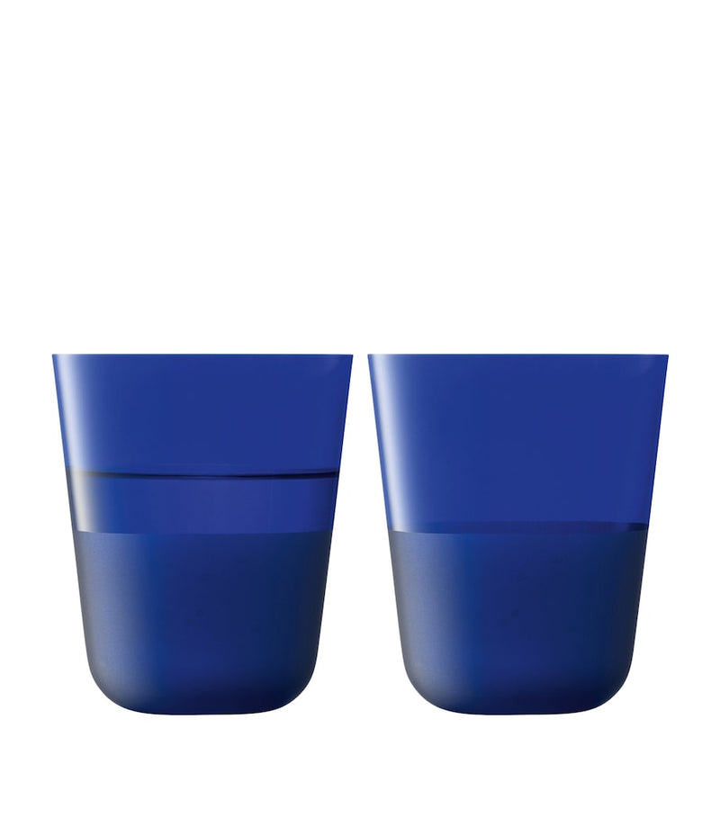 LSA International Arc Contrast glass tumblers 380ml, UK version