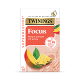 Twinings Superblends Focus Mango and Pineapple Herbal Tea Bags 20