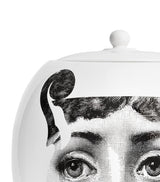 Porcelain Decorative Vase with Silhouette Design, 30cm