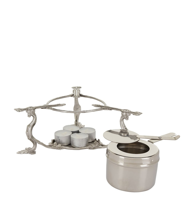 Ruffoni Opus Prima Candle and Gel Warmer 26cm, imported from the UK