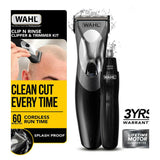 Wahl Clipper & Trimmer Kit Clip 'N Rinse Men's Toiletries Boots