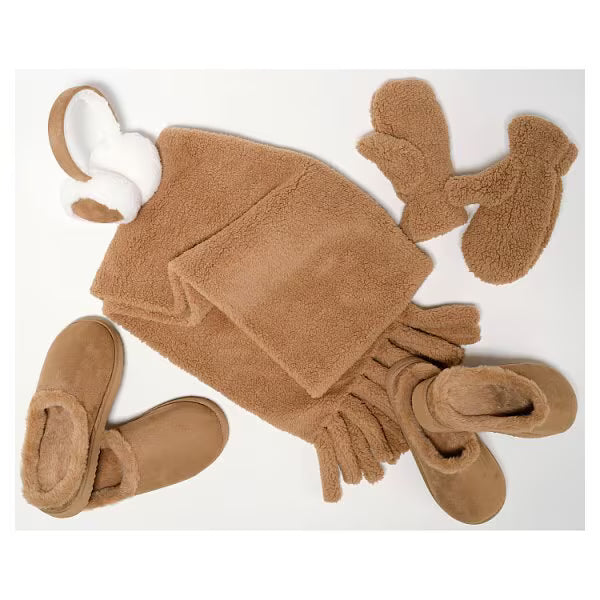 Superdrug soft teddy slippers size S/M (British brand)