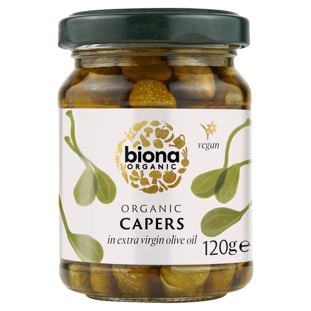 Biona Organic Capers in Extra Virgin Olive Oil 120g - McGrocer