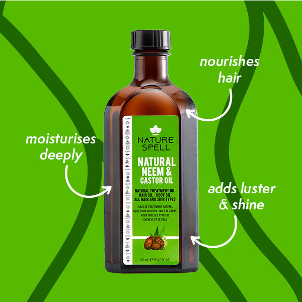 Nature Spell Neem & Castor Oil For Hair & Body 150ml - McGrocer