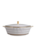Wedgwood Renaissance Gold covered vegetable dish (British brand)