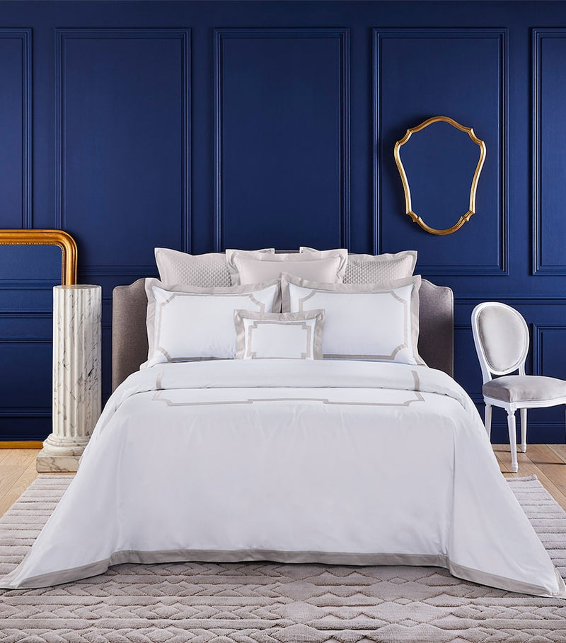 Yves Delorme Couture Haussmann Brume Super King Duvet Cover (220cm x 240cm)