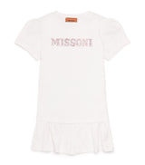 Missoni Kids Cotton Logo Embellished Dress Kids' Dress 4-14 Years
