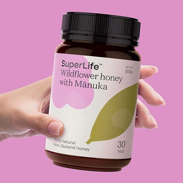 SuperLife Wildflower honey with Manuka MGO 30+ 500g GOODS Superdrug