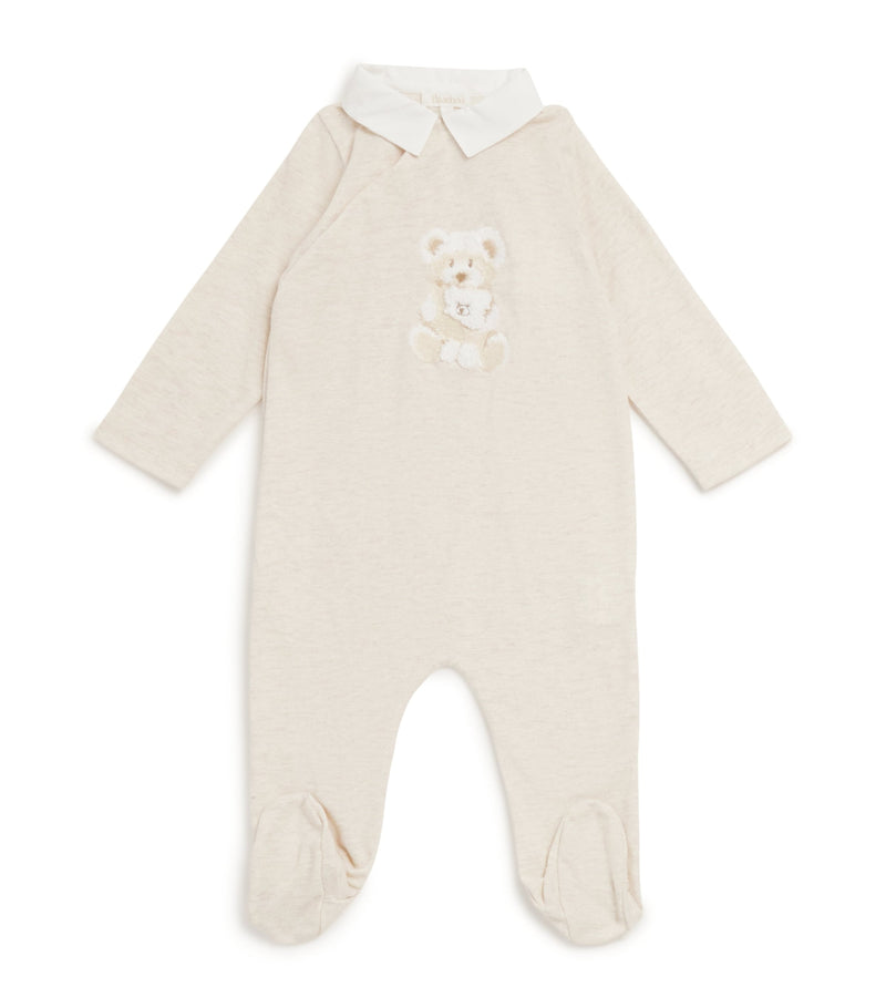 Patachou cotton embroidered all-in-one 1-24 months, imported from the UK