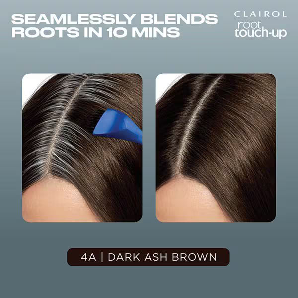 Clairol Root Touch-Up Hair Dye Dark Ash Brown - British product