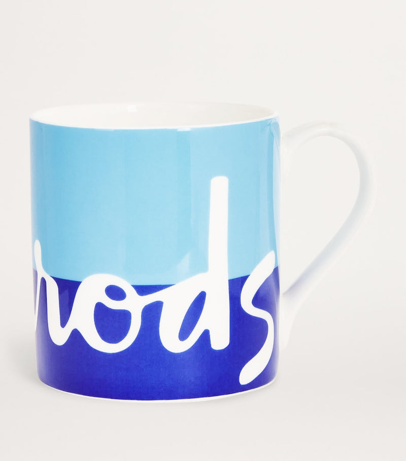 Harrods ceramic logo mug for tea and coffee, UK version