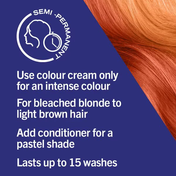 LIVE Semi Permanent Hair Dye Vibrant Orange 085 50ml, UK version