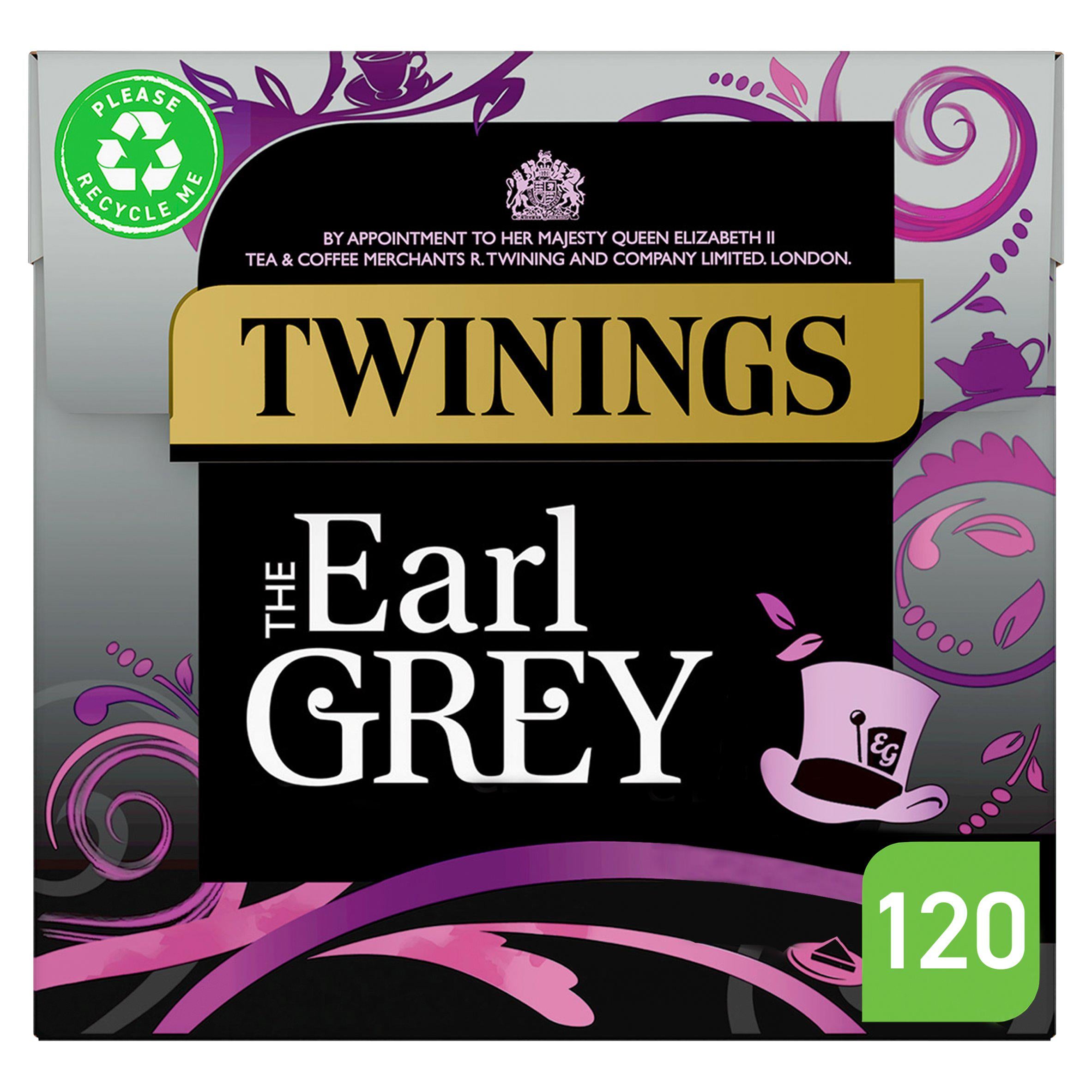 Twinings the Earl Grey Plant Based Tea Bags x120 300g GOODS Sainsburys