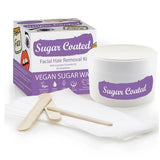 Sugar Coated Facial Hair Removal Wax Kit Lavender 200g