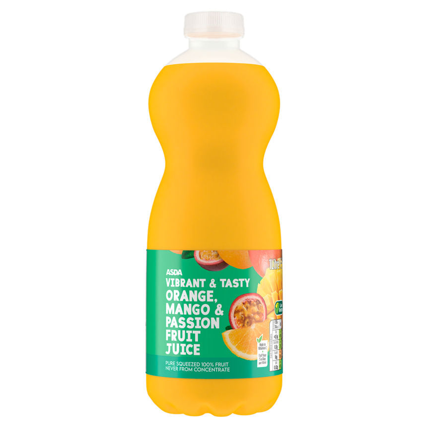 ASDA Orange Mango & Passion Fruit Juice 1 Litre - McGrocer