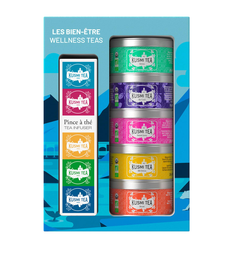 Kusmi Wellness Tea and Strainer Gift Set 98g, UK version