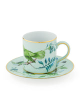 Aquazzura Secret Garden Coffee Cup and Saucer - Porcelain Tableware