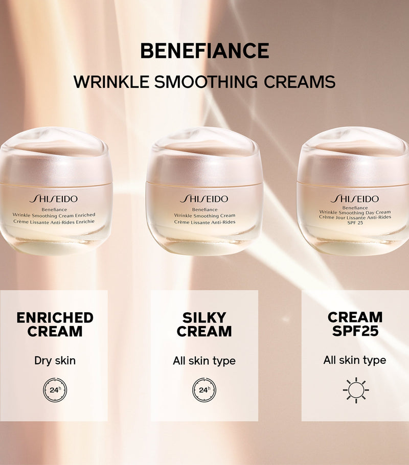 Shiseido Benefiance Wrinkle Smoothing Cream 50ml (British brand)