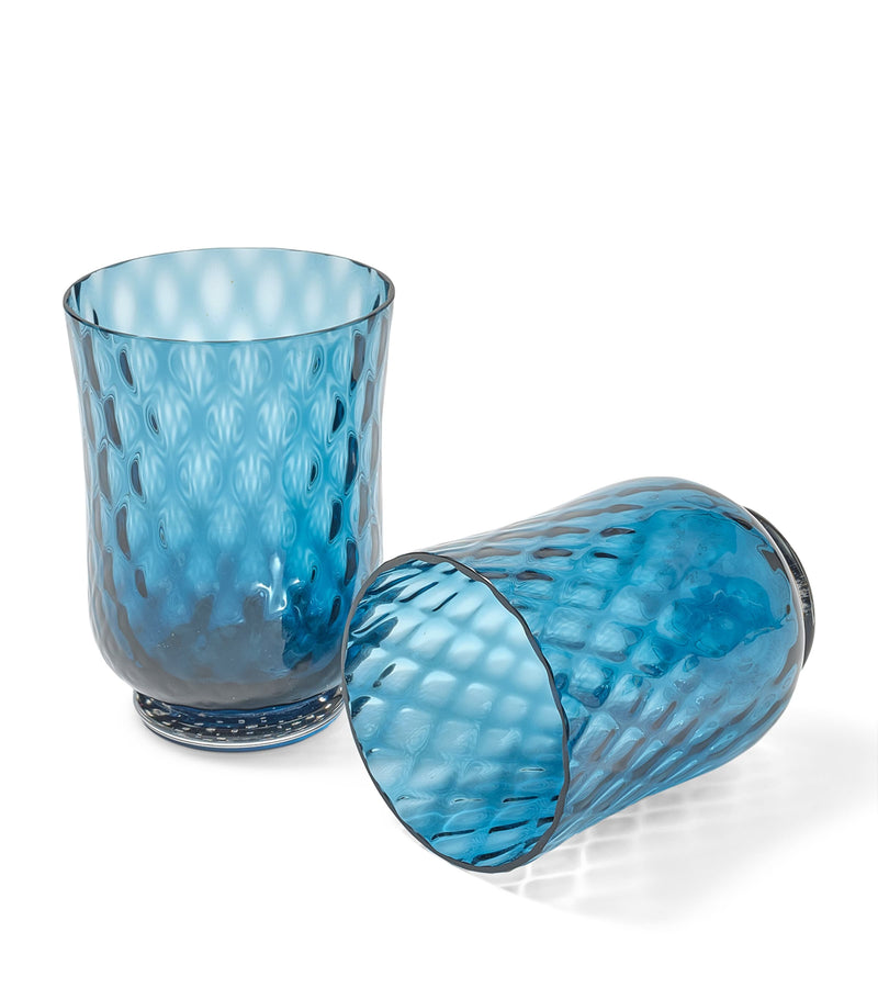 Cabana Magazine Murano glass Balloton tumbler - British product