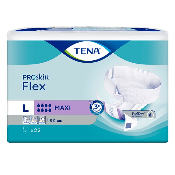 TENA Flex Belted Incontinence Pant Maxi Size Large 22 Pack GOODS Superdrug