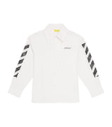 Off-White Kids Cotton Diagonal Sketch Long Sleeve Shirt (4-12+ Years)