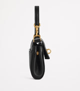 Micro Bag Charm with Gold-Tone Hardware and Detachable Strap, Approx. 13cm x 17cm x 5cm