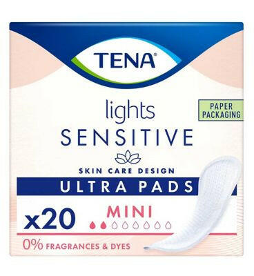 TENA Lights Sensitive Pads Ultra Mini 20 Pack GOODS Boots