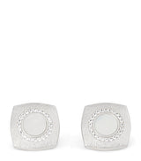 Tateossian Sterling Silver and Sapphire Graffiato Cufflinks