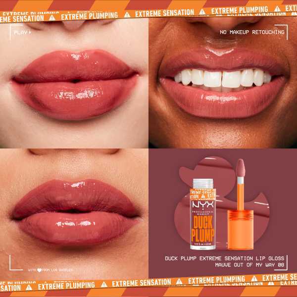 NYX Duck Plump Gloss Mauve Out Of My Way - British product