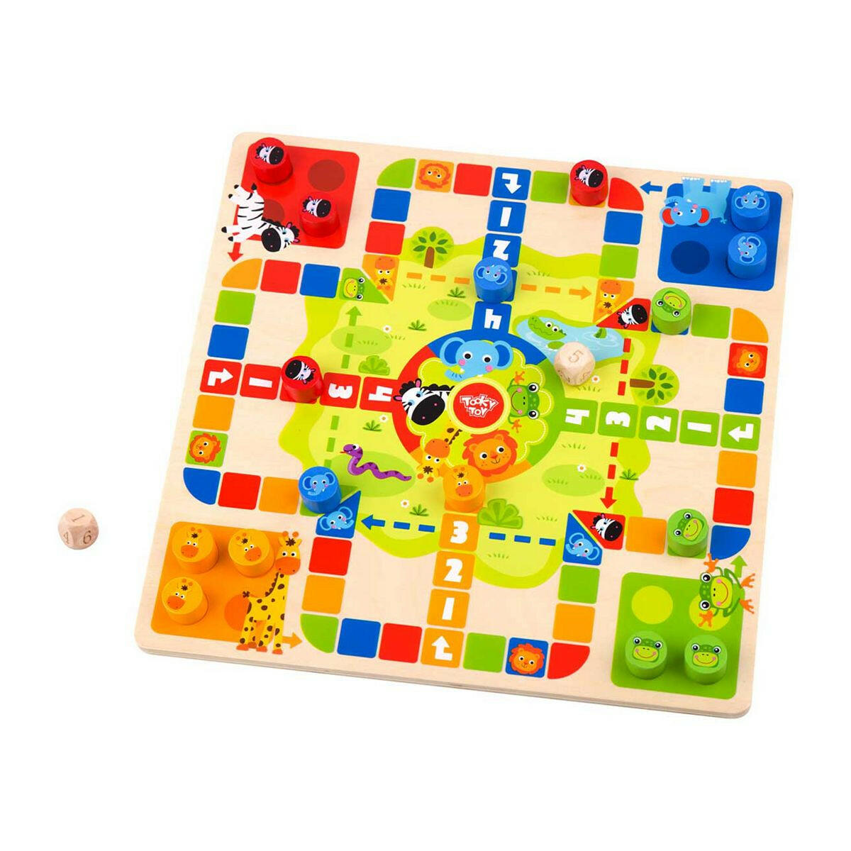 Tooky Toy wooden 2 in 1 Chess and Snakes and Ladders Toys & Kid's Zone Boots