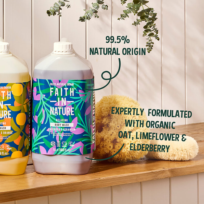 Lavender and Geranium Body Wash with Oat Extracts 400ml