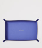 Smythson small leather Panama rectangular trinket tray (British brand)