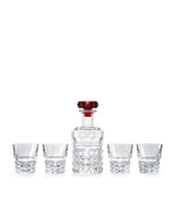 Baccarat Louxor Carafe and 4 Tumblers Bar Set