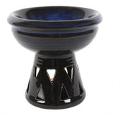 Something Different deep bowl oil burner black blue (British brand)
