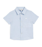 Emporio Armani kids cotton-blend seersucker shirt 6-36 months - British product