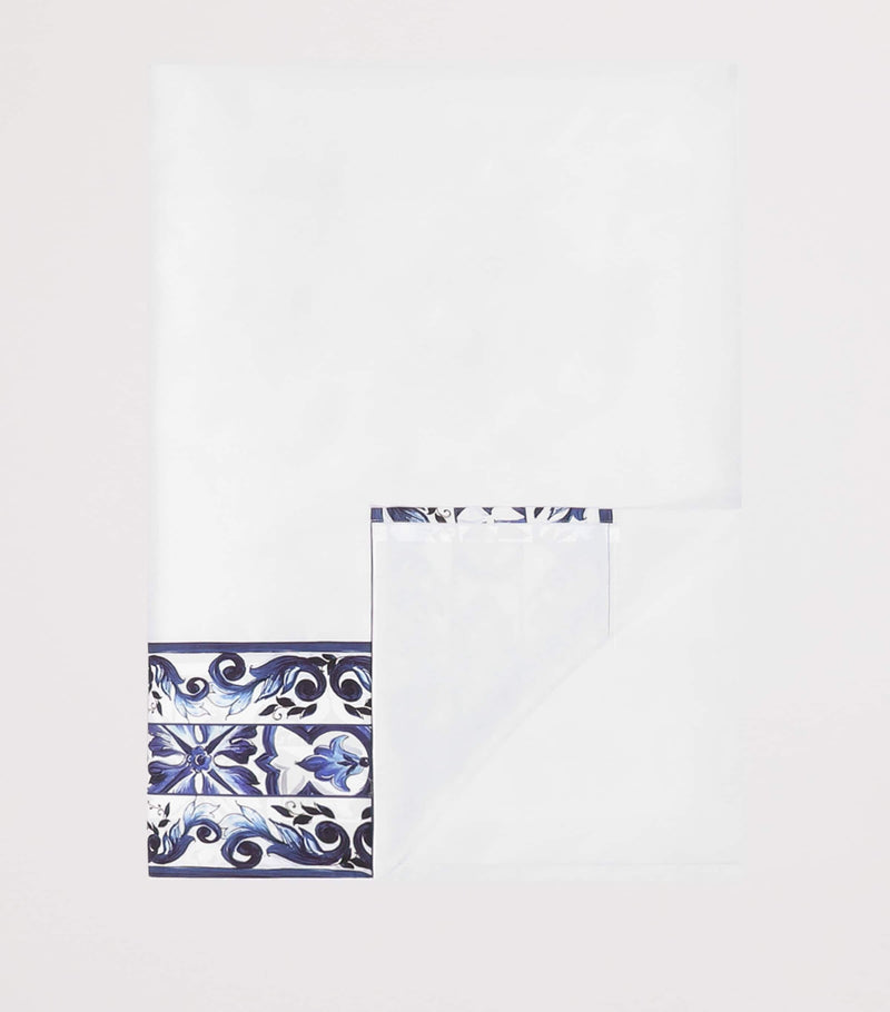 Dolce&Gabbana Casa Cotton Majolica King Flat Sheet (260cm x 280cm)