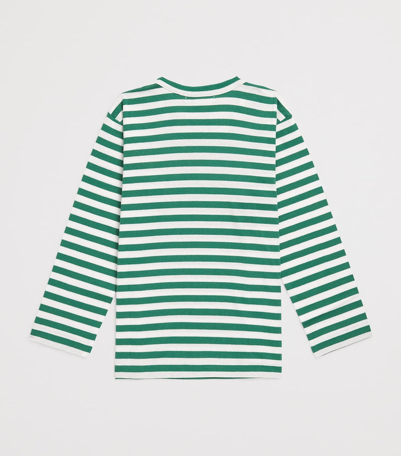 Comme Des Garçons stripe heart logo T-shirt for children 2-6 years - British product
